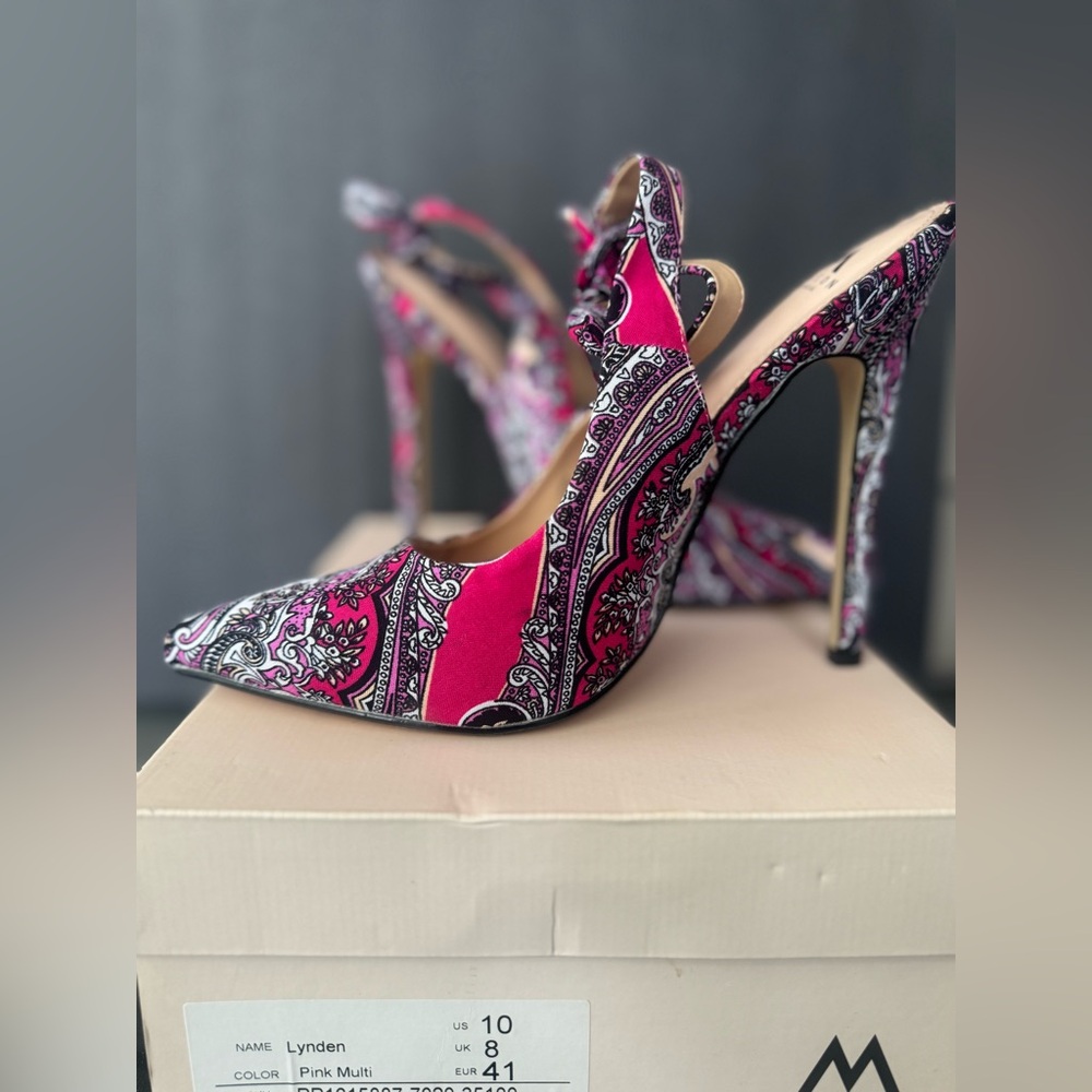 Madison Lynden Heel Pink Multi Size 10